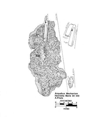 Artifact Drawing - Arquebus Mechanism